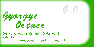 gyorgyi ortner business card